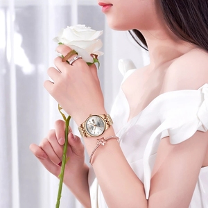 นาฬิกาควอตซ์หญิงสีโรสโกลด์มีสไตล์กันน้ำมีสายเหล็ก S507ที่มีสไตล์ปฏิทินในสต็อก - Product Image 3
