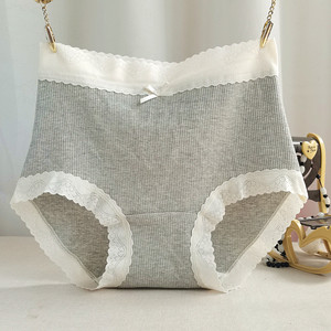 Ropa interior de algodón de cintura alta para mujer Bragas de cobertura completa Calzoncillos con estampado floral para damas - Product Image 4