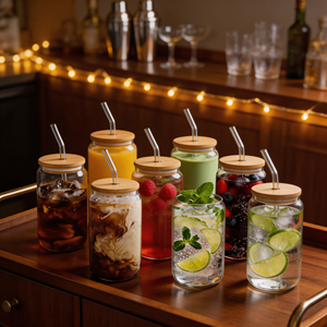 <span class=keywords><strong>Vasos</strong></span> de Cerveza con Forma de Lata de 18oz y 16oz, <span class=keywords><strong>Vasos</strong></span> Transparentes para Café Helado, Jarras para Beber, <span class=keywords><strong>Vasos</strong></span> de Cerveza con Forma de Lata para Fiestas, Bodas, Cafeterías, Tiendas de Boba - Product Image 1