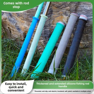 Manchon de poignée de canne à pêche en gel de silicone lumineux pour la pêche à la <span class=keywords><strong>carpe</strong></span> en eau douce avec un design épais antidérapant et résistant à l'usure - Product Image 5