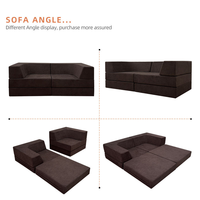 Ensemble de canapés modulaires de luxe modernes en tissu durable avec éponge compressée pour salon, appartement, hôtel, villa