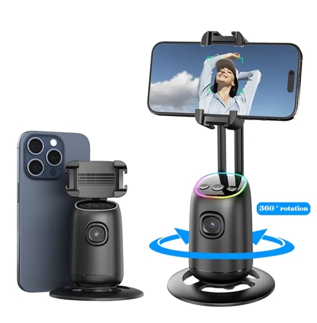 Multi-Function AI Intelligent Auto Face Tracking 360 Rotation Gimbal Stabilizer Mobile Phone Tripod Selfie Stick Light for V5.2