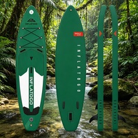 Planche de SUP gonflable InflaToGo en PVC écologique de 10'6'' pour la vente en gros, pliable et étanche, idéale pour les lacs et les rivières