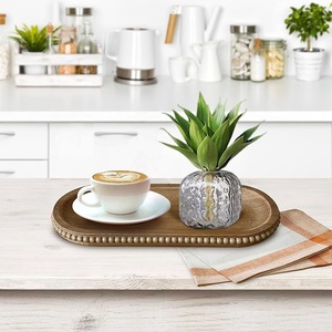 Bandeja de madera rústica de 12 pulgadas, bandeja de cuentas de granja, bandeja de madera con cuentas bohemias, bandeja de madera respetuosa con el medio ambiente - Product Image 5