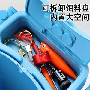 Ultra Light Mini Multi-function Fishing <b>Backpack</b> Fishing Rod Holder <b>Canvas</b> Material 10L Capacity Three-Layer Design Rack - Product Image 3