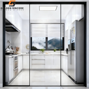 Puerta Corredera Interior de Vidrio GS sin Riel de Piso para Cocina y Sala de Estar - Product Image 4