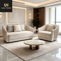 Canapé 3 places en tissu, design vintage, style arabe, pour projet de villa, dernière mode, mobilier haut de gamme, pour un confort optimal
