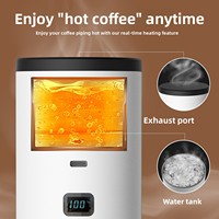 Machine à café portable entièrement automatique à capsules en plastique avec pompe à pression de 15 bars et réservoir d'eau de 0,5 L pour usage domestique et extérieur