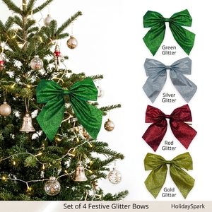 Ruban à paillettes de luxe personnalisé en gros avec attache torsadée pour la décoration de sapins de Noël, couronnes, décoration intérieure et emballage cadeau - Product Image 6