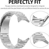Adaptateur de connexion de bracelet de montre en acier inoxydable 316L de 18mm pour Google Pixel Watch 1 2022