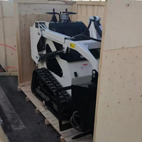 Mini Caricatore da Giardino Cingolato SPEDIZIONE GRATUITA Nuovo Economico Piccolo Mini Skid Steer Loader Tutto Terreno per Fattoria