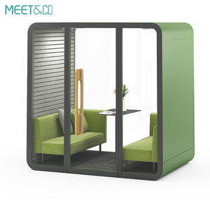 Cabine Acoustique de Sécurité pour la Planification Stratégique des Cadres Dirigeants en Entreprise, Réunions Hors <span class=keywords><strong>Site</strong></span>, Épaisseur de Verre OEM - Product Image 1