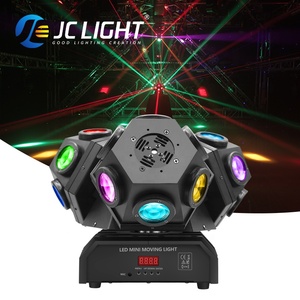 Đèn sân khấu di động ba đầu 18 bóng đèn Creep, thiết bị chiếu sáng sân khấu KTV Disco, đèn LED DJ, đèn laser - Product Image 4