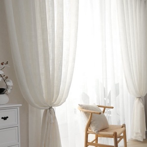 Tissu de rideau transparent 100 % polyester, léger, couleur unie, style luxueux, vente directe usine 2026, pour <span class=keywords><strong>doublure</strong></span> textile de maison et sacs - Product Image 6