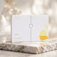 Boîte en carton blanc personnalisée pour ensemble cosmétique, boîte en papier rigide de qualité supérieure pour parfum avec doublure en éponge, finition mate, boîte cadeau