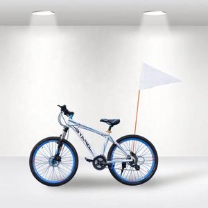 Drapeau de sécurité pour vélo haute visibilité, mât en fibre de verre robuste, bande réfléchissante, polyester résistant aux déchirures, drapeau de vélo haute visibilité - Product Image 4