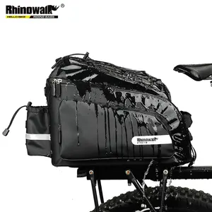 Rhinowalk กระเป๋าใส่จักรยานกันน้ำได้,17L ช่องเก็บสัมภาระที่ถอดออกได้แร็คจักรยานสะท้อนแสงกระเป๋าเก็บของด้านหลัง