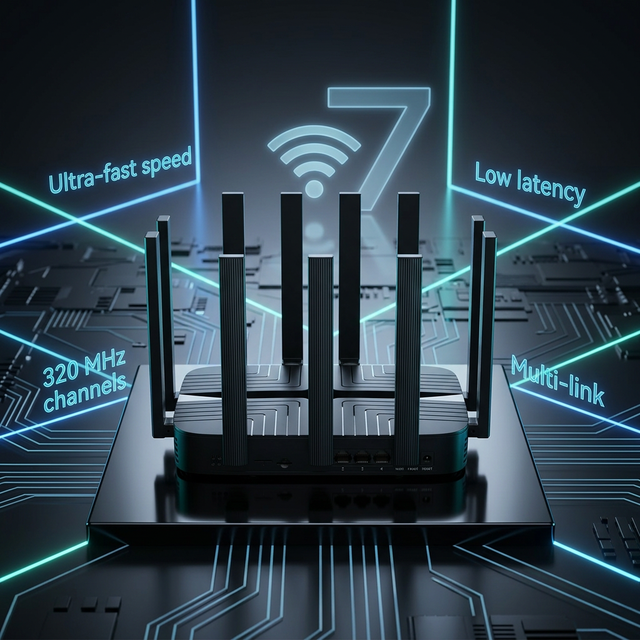 WiFi 7 4G 5G Router with SIM Card Slot 1900Mbps Wireless OpenWRT Customized Modem Home Mesh Networking Enterprise High Speed