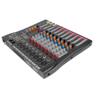 JIY – mélangeur audio professionnel 8 canaux, ordinateur Portable, enregistrement en direct, 4 canaux DJ, son numérique, Mini Console Audio