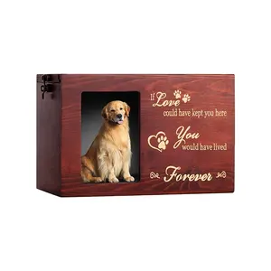 宠物纪念骨灰盒大型木制火葬骨灰盒相框纪念丢失宠物礼物