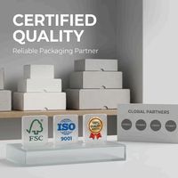 Boîte d'emballage pour sous-vêtements en carton ondulé recyclé, finition brillante, doublure en éponge, emballage écologique pour lingerie, soutien-gorge, chaussettes
