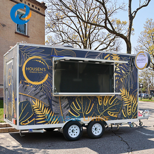 รถขายไอศกรีมพร้อมอุปกรณ์ครัวครบครัน รถพ่วงเคลื่อนที่สำหรับขายอาหารริมทาง - Product Image 4