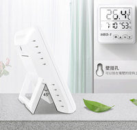 Componentes electrónicos para interiores montados en la pared Termómetro de habitación de bebé con pantalla de contador de temperatura y humedad Reloj despertador
