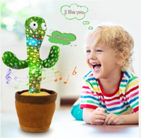 Jouet en peluche électronique intelligent pour bébé, chantant, dansant, parlant et enregistrant des sons, jouets cactus pour enfants, cadeaux de Noël pour enfants