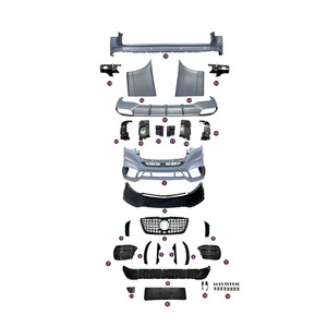 Calandre avant noire à barres verticales style B <span class=keywords><strong>AMG</strong></span> GT améliorée pour Mercedes Benz <span class=keywords><strong>Sprinter</strong></span> 2014-2017 W907 - Product Image 2