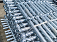 Poteau de balustrade en acier inoxydable galvanisé avec articulation à rotule, barrière de sécurité, garde-corps pour escalier, passerelle, plateforme, passerelle de chantier, résistant à la rouille