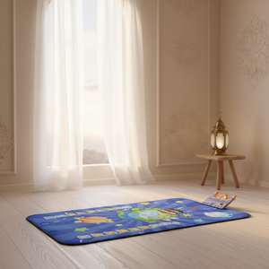 Tapis de prière musulman M10 ultra doux en peluche, imperméable, pliable, compact, idéal pour la salle de prière, la méditation, le bureau, l'aéroport, les voyages en voiture - Product Image 1