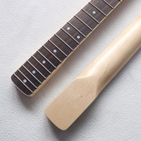 Manche de guitare ST Donlis en érable canadien à tête large, avec incrustation en blocs d'ivoire, touche en palissandre, rayon de 9,5 pouces, finition Jumbo Nitro