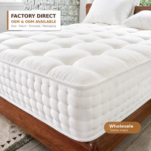 Contemporary Medium Firmness Mattress Topper Breathable Polyester Fiber Fabric Cover for Bedroom Home Furniture - Product Image 1