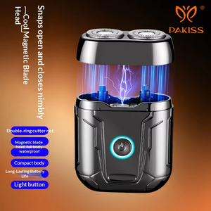 Rasoir électrique portable PAKISS - Lame à double anneau, rasoir de voyage compact pour hommes - Product Image 6