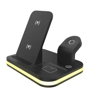 Sell Sale Wireless Charging Station 4 In 1 Wireless Charger Stand 15W Fast Wireless Charger