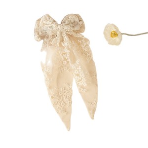 Accessoires pour <span class=keywords><strong>cheveux</strong></span> élégants : Pinces à nœuds en dentelle, grandes barrettes à nœuds avec longues queues - Product Image 6