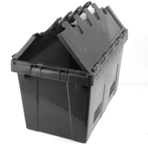 Plastic crate supplier plastic harvesting crates with lid shipping logistics boxes