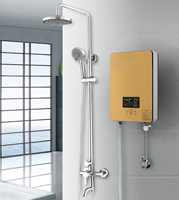 Chauffe-eau électrique instantané 110-127V 3.5KW avec contrôle numérique de la température, mural, pour usage familial, camping-car, hôtel, garage, chauffage rapide