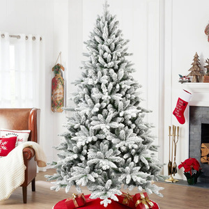 Promotion : <span class=keywords><strong>Sapin</strong></span> <span class=keywords><strong>de</strong></span> Noël <span class=keywords><strong>Artificiel</strong></span> Effet Neige 2,10 m (<span class=keywords><strong>180</strong></span> <span class=keywords><strong>cm</strong></span>) avec 1401 Aiguilles, Support Métallique Pliable, Montage Facile, Arbre <span class=keywords><strong>de</strong></span> Noël Articulé - Product Image 1