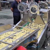 Hoge Efficiëntie Continue Automatische Patatfriet Friteuse Fruitverwerkingsapparatuur Diepvries Patatlijn 3000kg/u