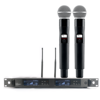 QLXD24 QLX24D BETA58A UHF True diversity Microphone sans fil Cardioïde métal Handheld bodypack Vocal Stage Studio Microphone