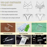 Conjunto de Bikini de 2 Piezas con Lentejuelas Reversibles y Estampado Único, Personalizado OEM ODM, Resistente al Cloro, de Secado Rápido, de Lujo, para Mujeres Jóvenes