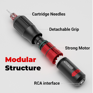 <span class=keywords><strong>Machine</strong></span> à tatouer rotative CNC avec moteur <span class=keywords><strong>Maxon</strong></span>, corps en aluminium aéronautique, connecteur RCA, compatible avec les aiguilles à cartouche standard - Product Image 2