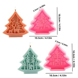 Moules en silicone en forme <span class=keywords><strong>de</strong></span> sapin <span class=keywords><strong>de</strong></span> <span class=keywords><strong>Noël</strong></span> pour bougies parfumées, décoration <span class=keywords><strong>de</strong></span> <span class=keywords><strong>Noël</strong></span> DIY, ornements, cadeaux, <span class=keywords><strong>boule</strong></span> <span class=keywords><strong>de</strong></span> <span class=keywords><strong>Noël</strong></span> en cristal - Product Image 4