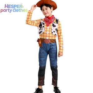 Disfraz de Vaquero Woody para Niños Unisex HESPER, Disfraz de Personaje de Dibujos Animados para Halloween, Mono Informal para Fiestas Navideñas - Product Image 1