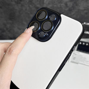 Étui de téléphone de protection de lentille <span class=keywords><strong>en</strong></span> <span class=keywords><strong>verre</strong></span> <span class=keywords><strong>en</strong></span> cuir de luxe pour <span class=keywords><strong>iPhone</strong></span> 16 15 14 13 12 <span class=keywords><strong>11</strong></span> Pro Max PC Back Mobile Cover Funda <span class=keywords><strong>Coque</strong></span> Shell - Product Image 5