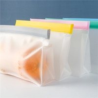 EVA en plastique mat givré uni biodégradable tiennent l'emballage de sacs de tirette de catégorie comestible de poche avec la tirette