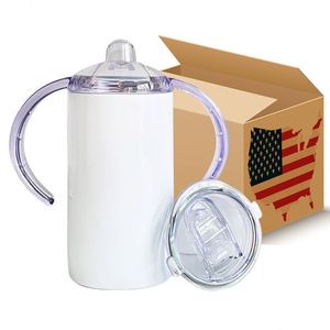12Oz Sublimation Blanks Sippy Cup Straight Absolutely Water <b>Bottle</b> Thermos Kids Travel Mugs With Handles - Product Image 1