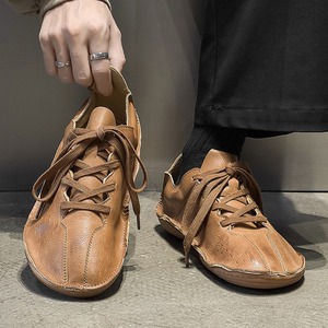 รองเท้าทรงแบนแบบสวมใส่สบายสำหรับเดินทางไปทำงาน ดีไซน์แบบผูกเชือก รองเท้าผู้ชายเหมาะสำหรับการเดินป่าและสวมใส่ลำลอง - Product Image 5