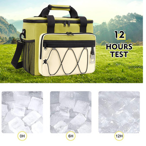 Borse termiche personalizzate Oxford Tote Outdoor Camping Picnic Ice Pack bevande alimentari Carry Box borse per il pranzo isolanti addensate portatili - Product Image 4